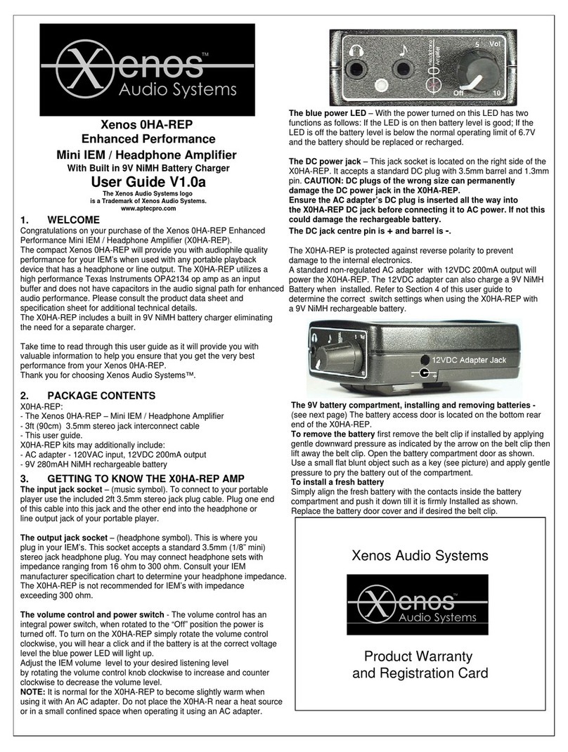 Xenos 0HA-REP user guide