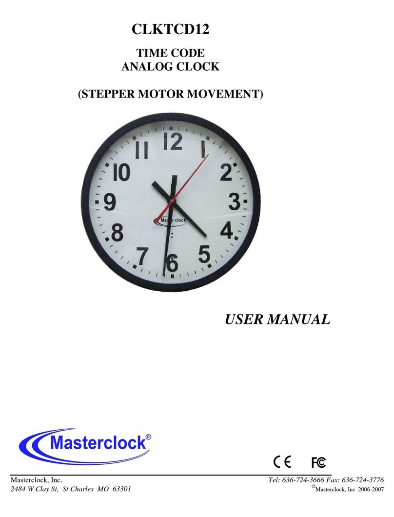 Masterclock CLKTCD12 User manual