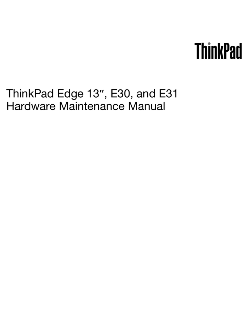 Lenovo ThinkPad Edge E30 Owner's manual