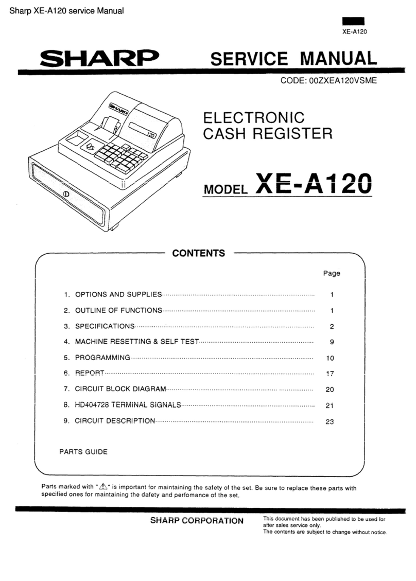 Sharp XE-A120 User manual Sharp XE-A120 User manual