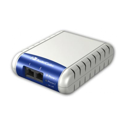 AudioCodes MewdiaPack MP-202 user manual