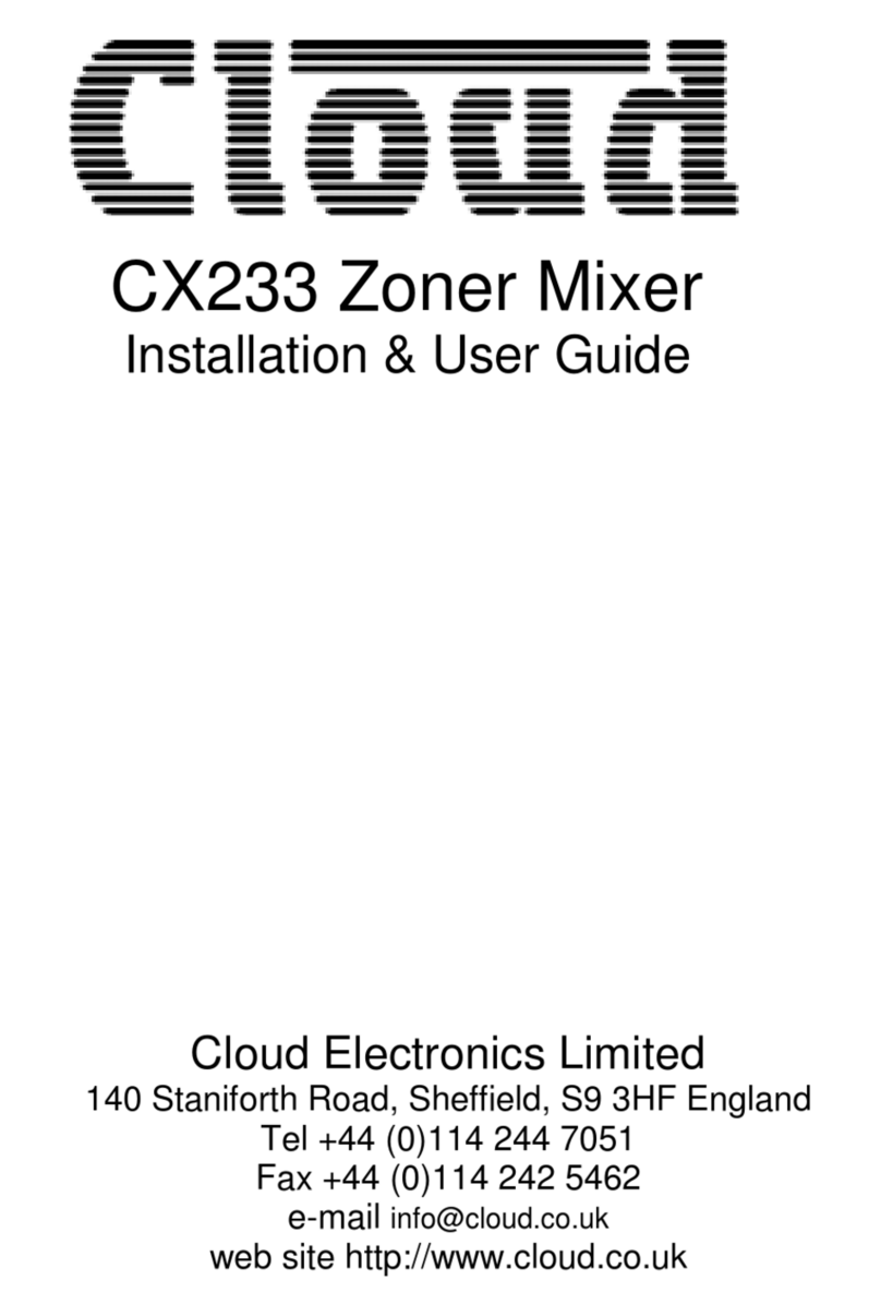 Cloud CX233 Operation manual