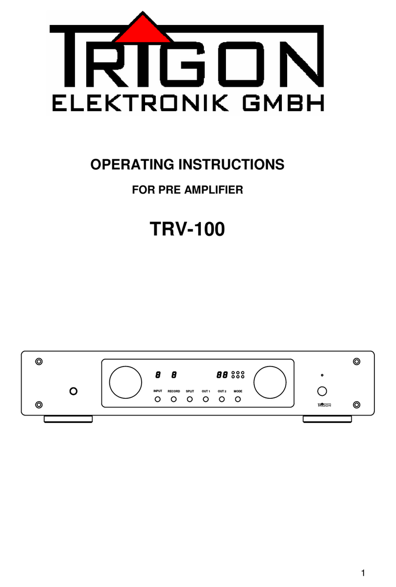 Trigon Elektronik TRV-100 operating instructions
