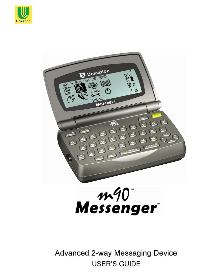 unication Messenger m90 User manual