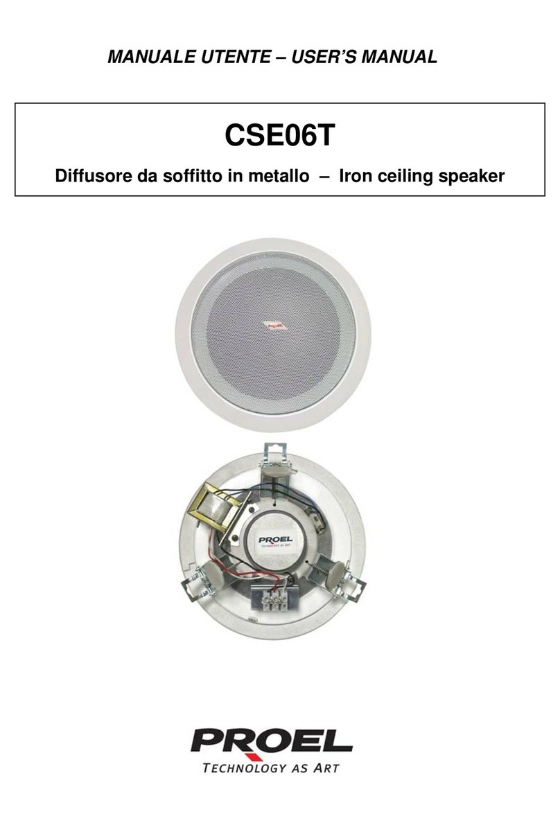 PROEL CSE06T User manual