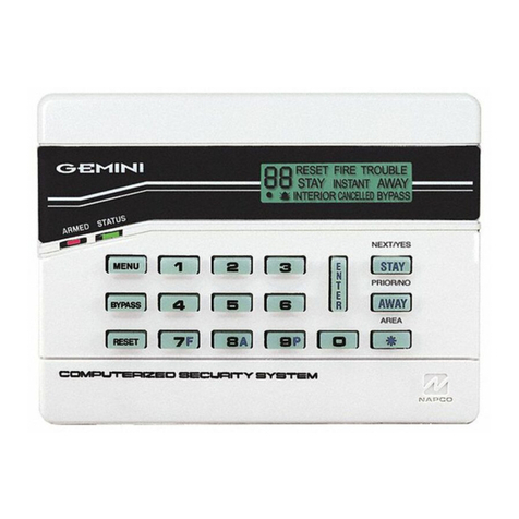 NAPCO Gemini GEM-K4RF User manual NAPCO Gemini GEM-K4RF User manual