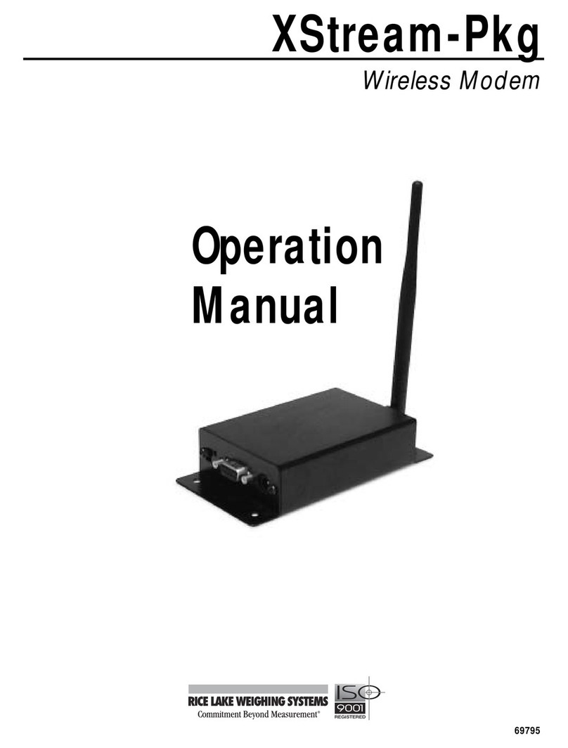 Rice Lake XStream-Pkg Operation manual