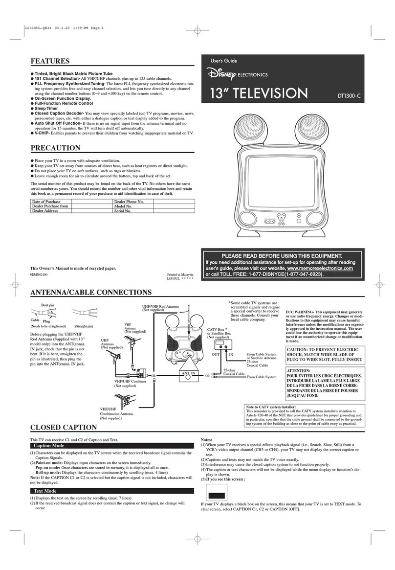 Disney DT1300-C User manual