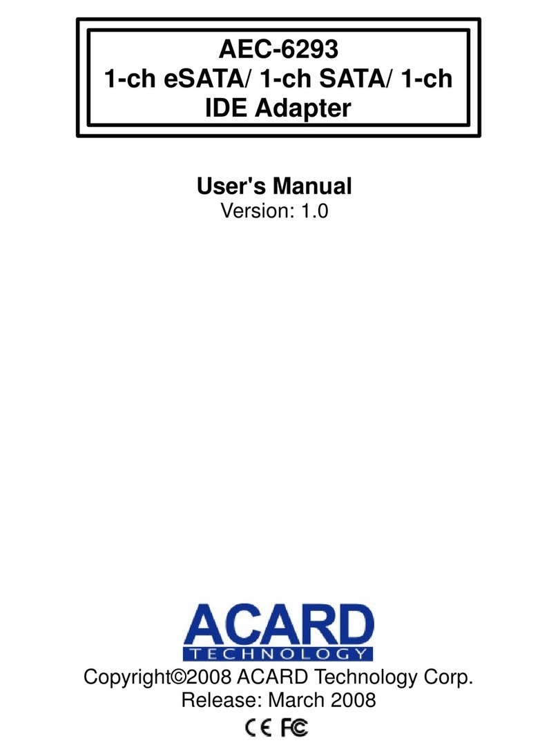 Acard AEC-6293 User manual