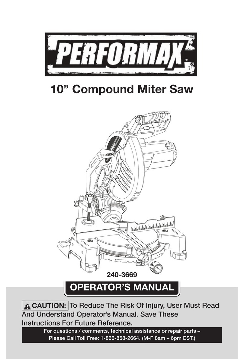 Performax 240-3669 User manual