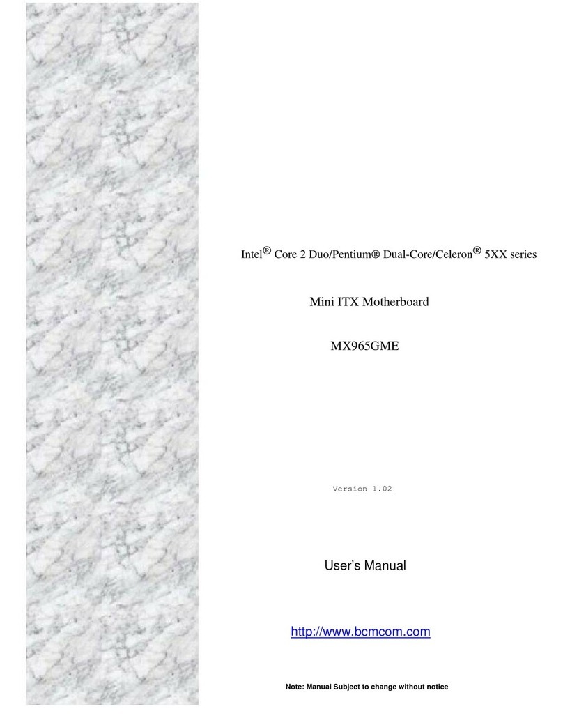 BCM MX965GME User manual