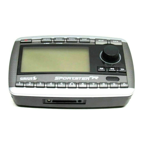 Sirius Satellite Radio Sportster Installation & user guide