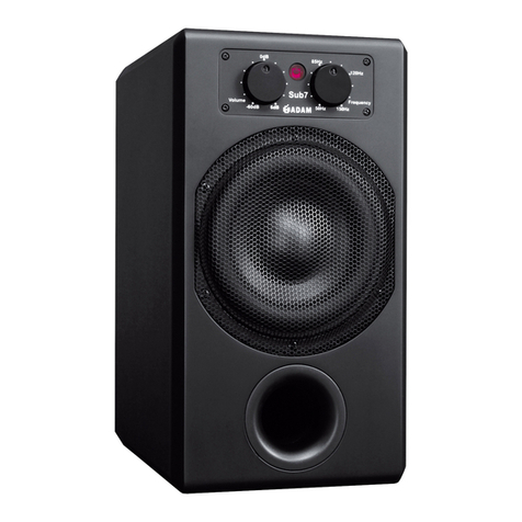 Adam Sub7 User manual