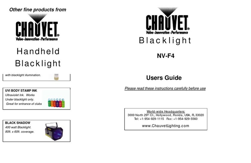 Chauvet NV-F4 User manual