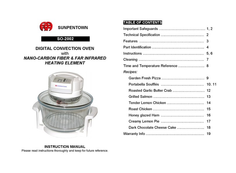 Sunpentown SO-2002 instruction manual