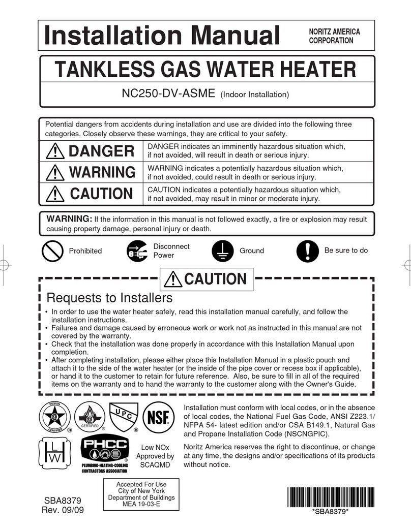 Noritz NC250-DV-ASME installation manual