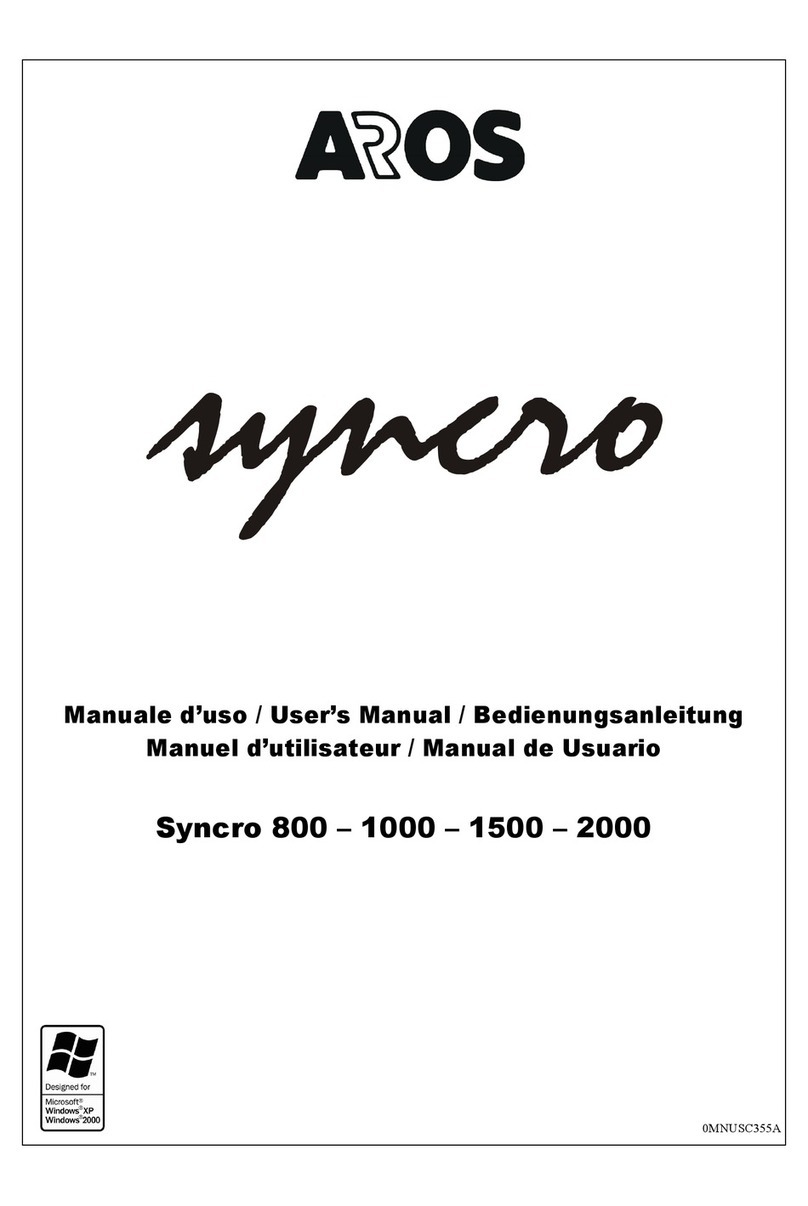 Aros Syncro 800 user manual