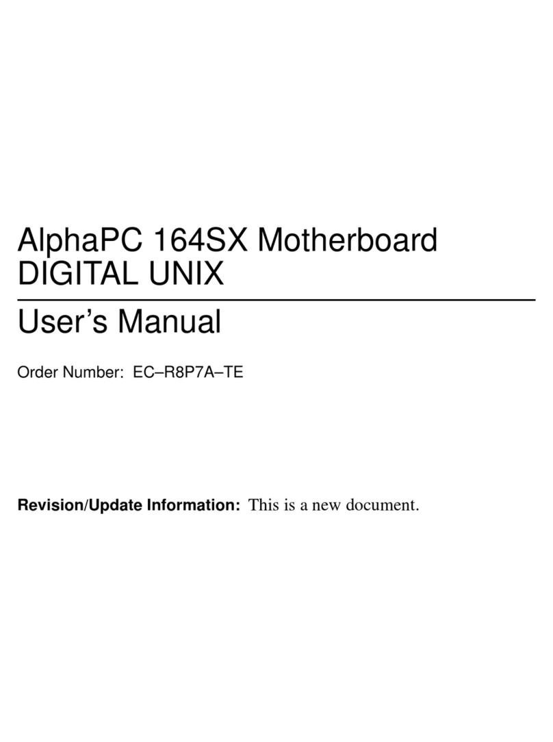 Digital Equipment AlphaPC 164SX user manual