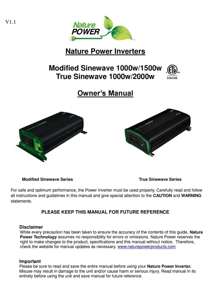 Nature Power 38210 owner's manual