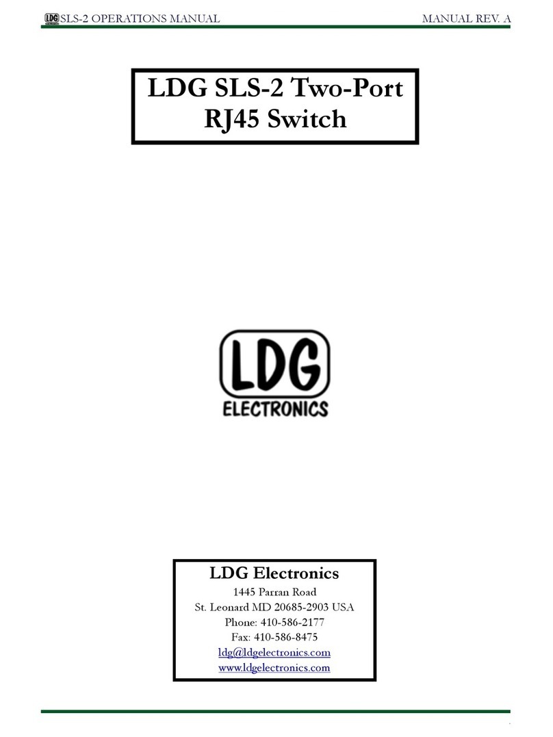 LDG SLS-2 Operation manual