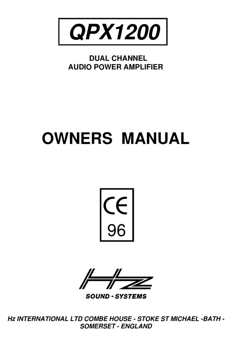 HZ Sound Systems QPX1200 User manual