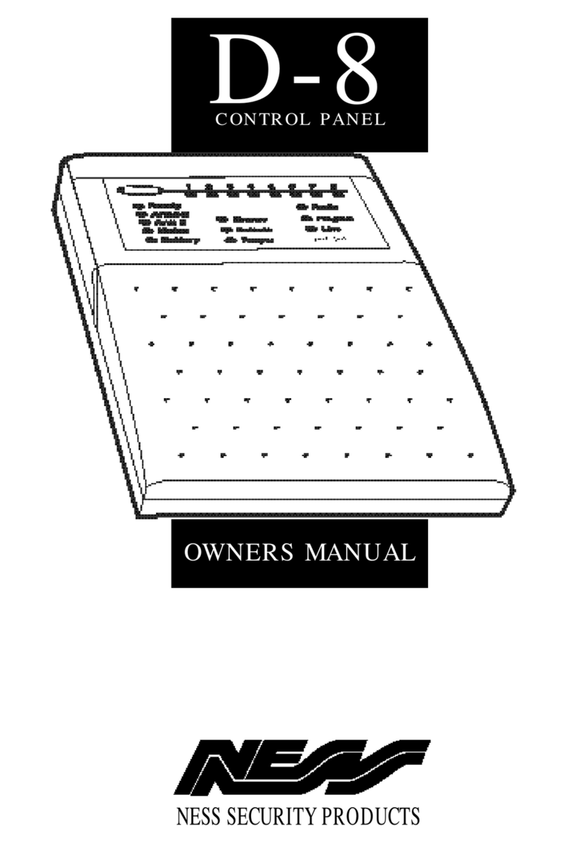 Ness D-8 User manual