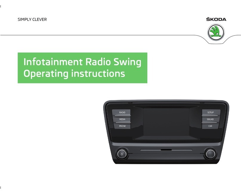 Skoda Infotainment Radio Swing operating instructions