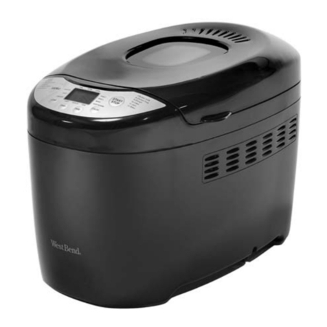 West Bend Breadmaker User manual