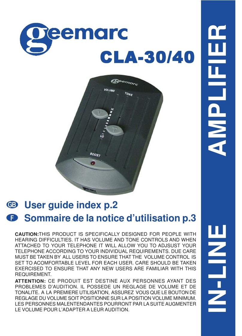 Geemarc CLA-30 User manual