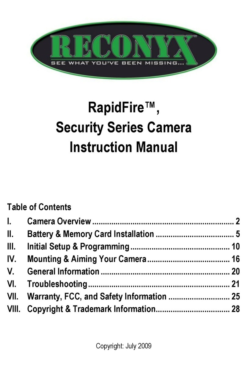 Reconyx RapidFire User manual