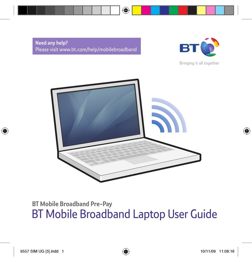 BT Mobile Broadband Laptop user guide