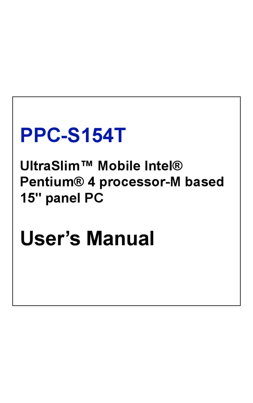 Advantech PPC-S154T User manual