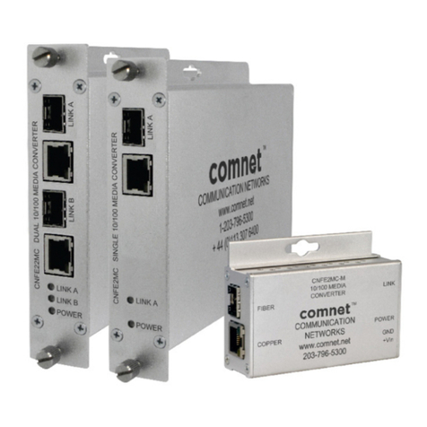 Comnet CNFE2MC Installation and operation manual