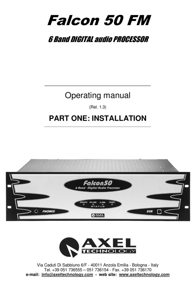 Axel Falcon 50 FM operating manual