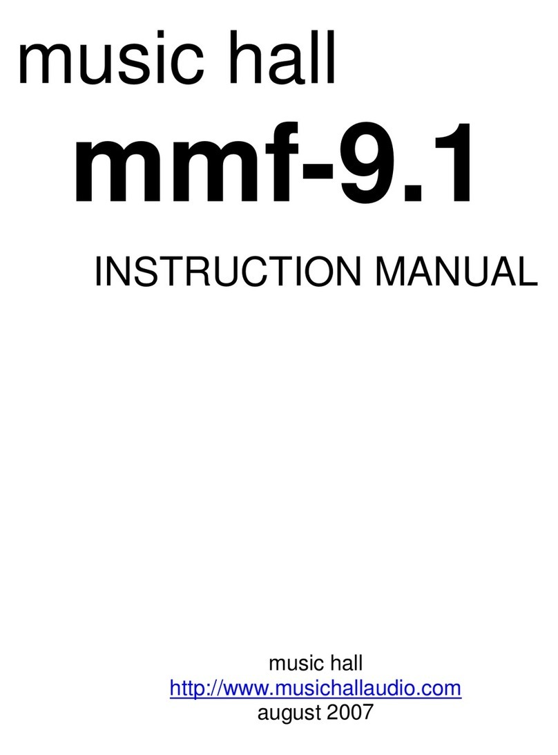 Music Hall Audio mmf-9.1 instruction manual
