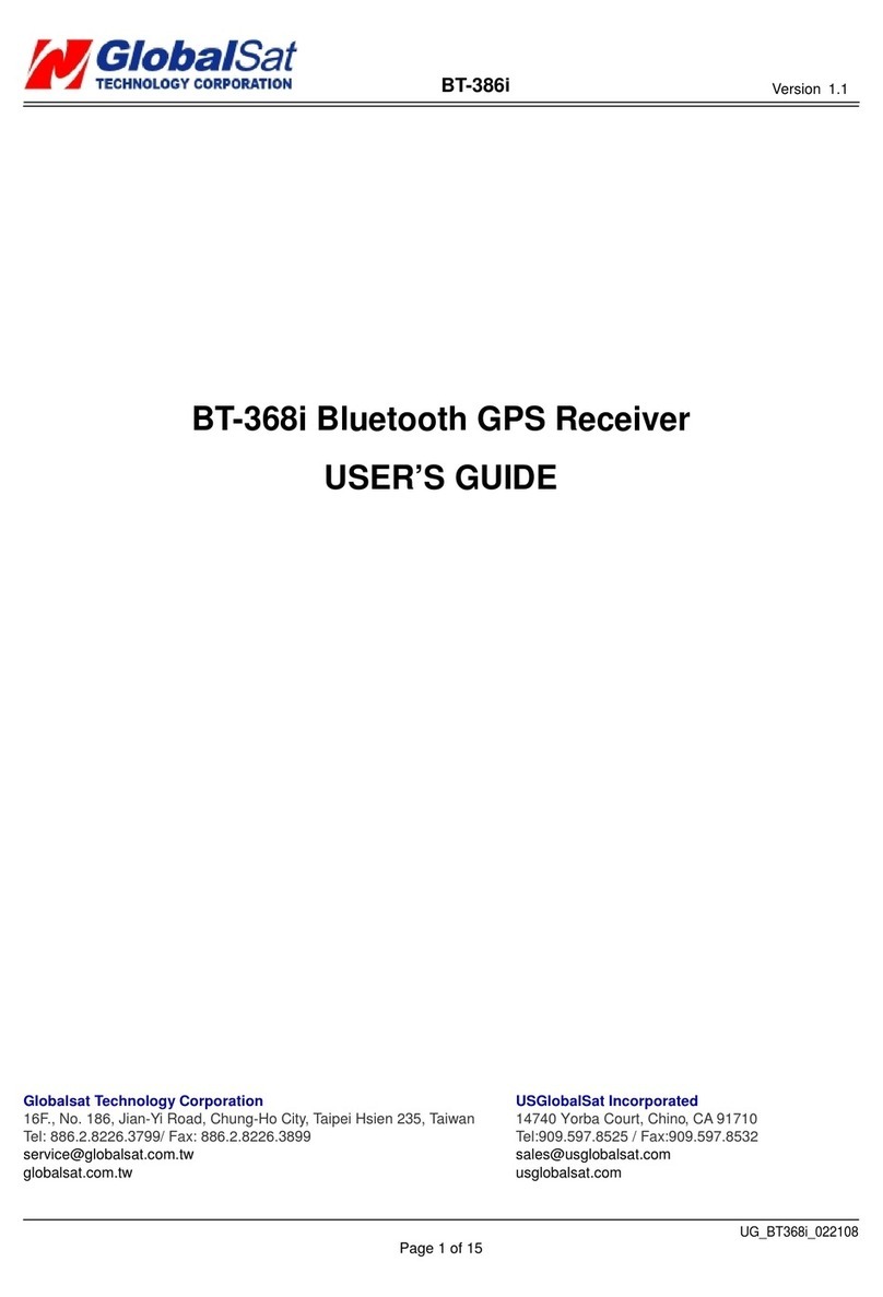 Global Sat BT-386i User manual