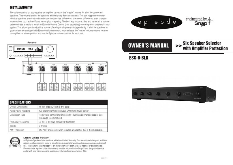Episode ESS-6-BLK owner's manual