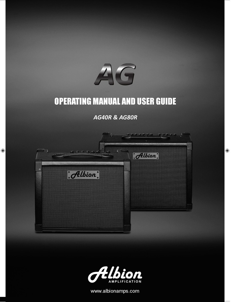 Albion AG40R Operating manual and user guide