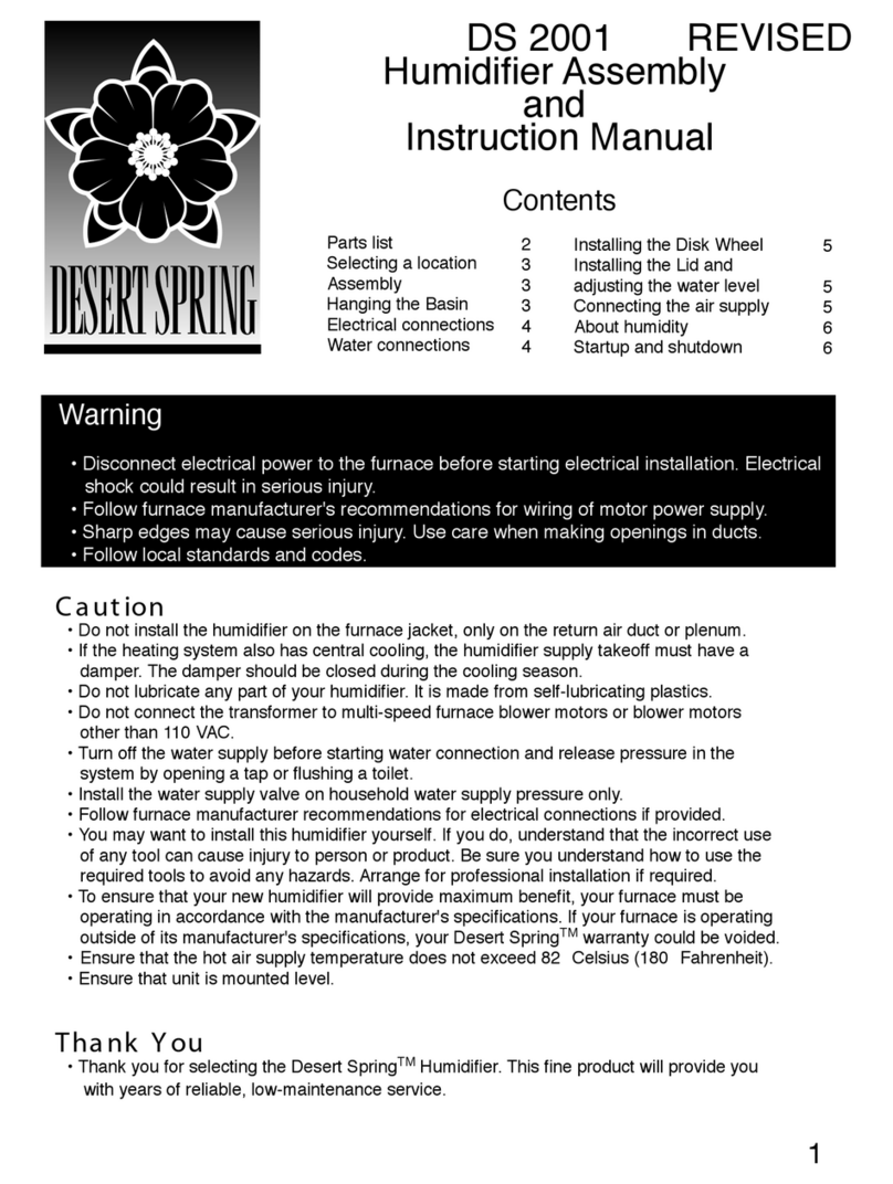 Desert Spring DS 2001 User guide