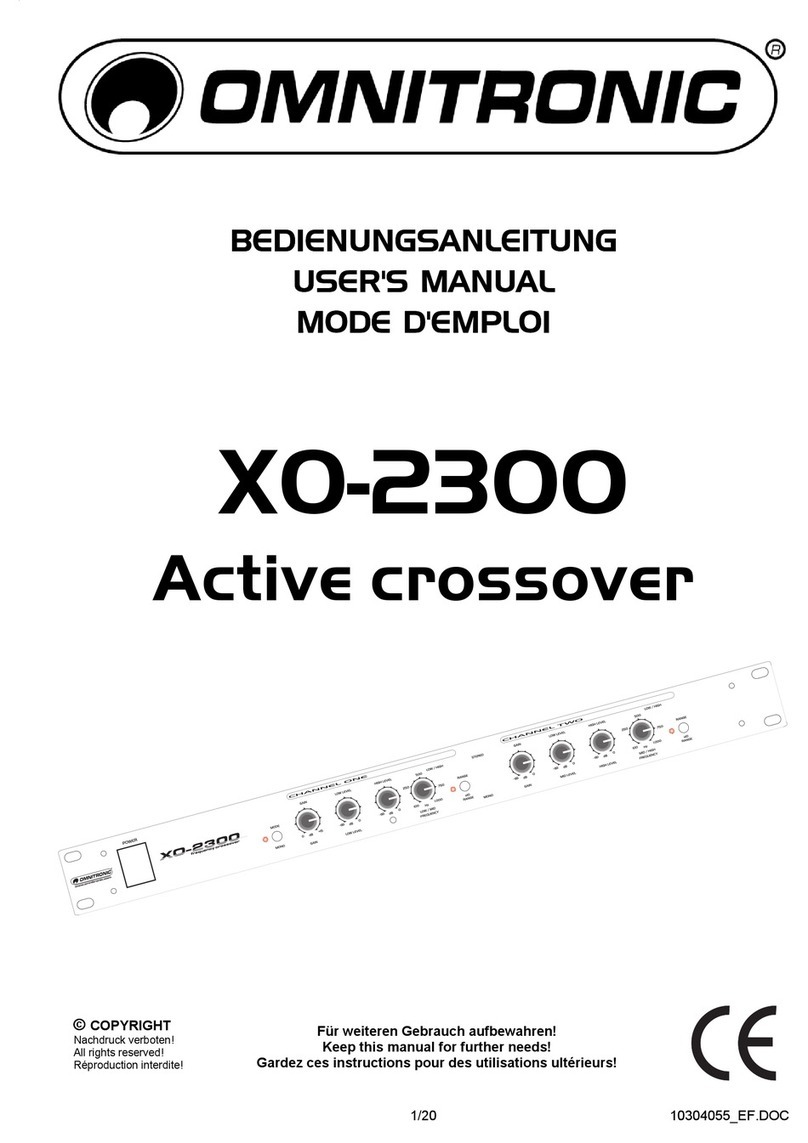Omnitronic XO-2300 user manual