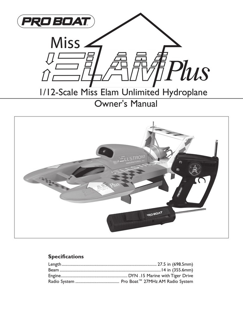 Pro Boat Miss Elam Plus owner's manual
