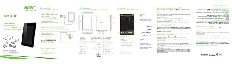 Acer Iconia B1 User manual Acer Iconia B1 User manual