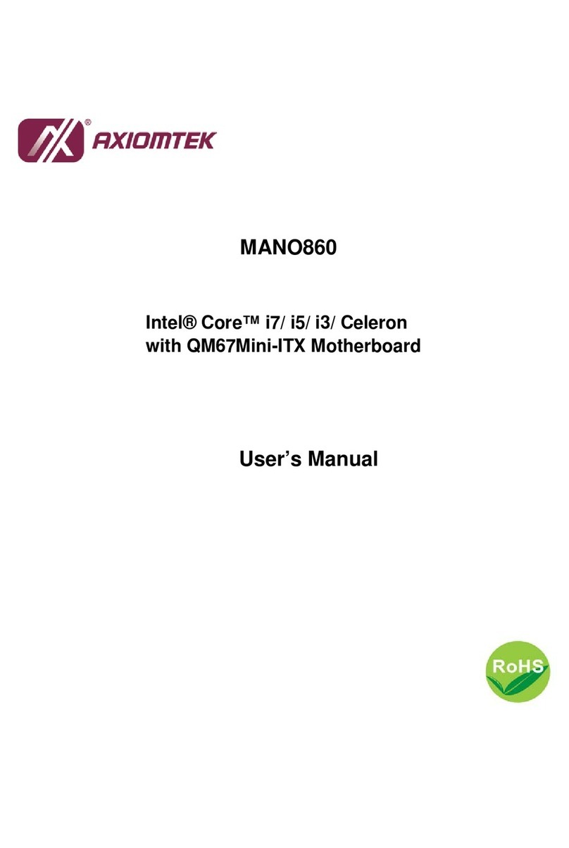 AXIOMTEK MANO860 User manual
