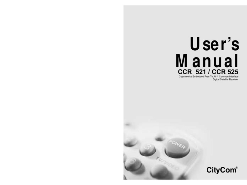 CityCom CCR 525 user manual