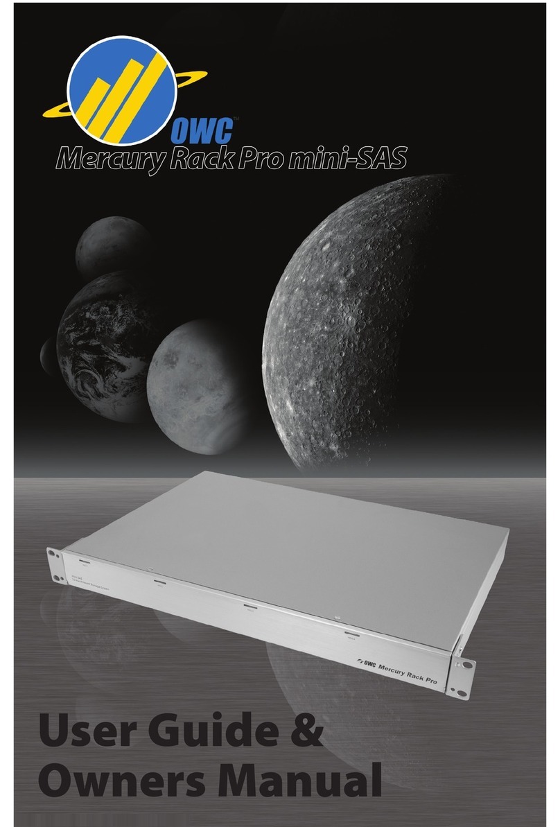 OWC Mercury Rack Pro mini-SAS User manual