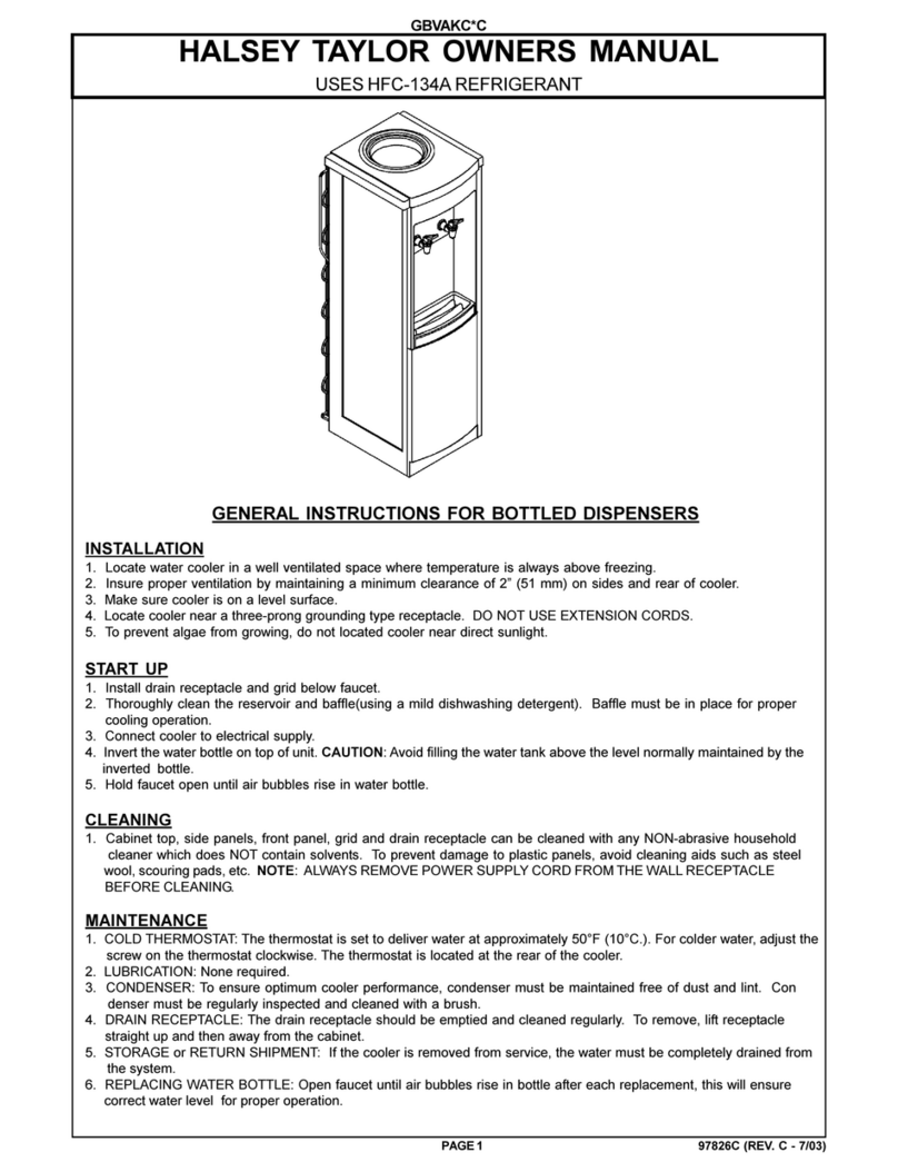 Halsey Taylor GBVAKC*C User manual