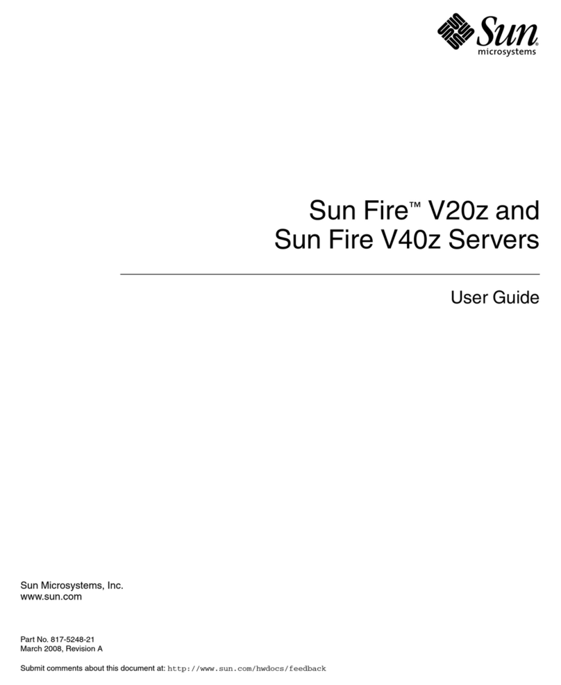 Sun Microsystems Sun Fire V40z User manual