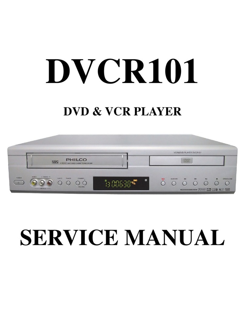 Philco DVCR101 Service manual