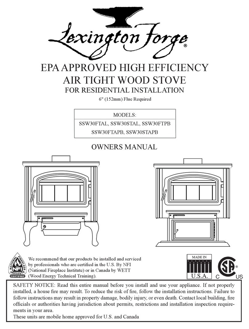 Lexington Forge SSW30FTAL owner's manual