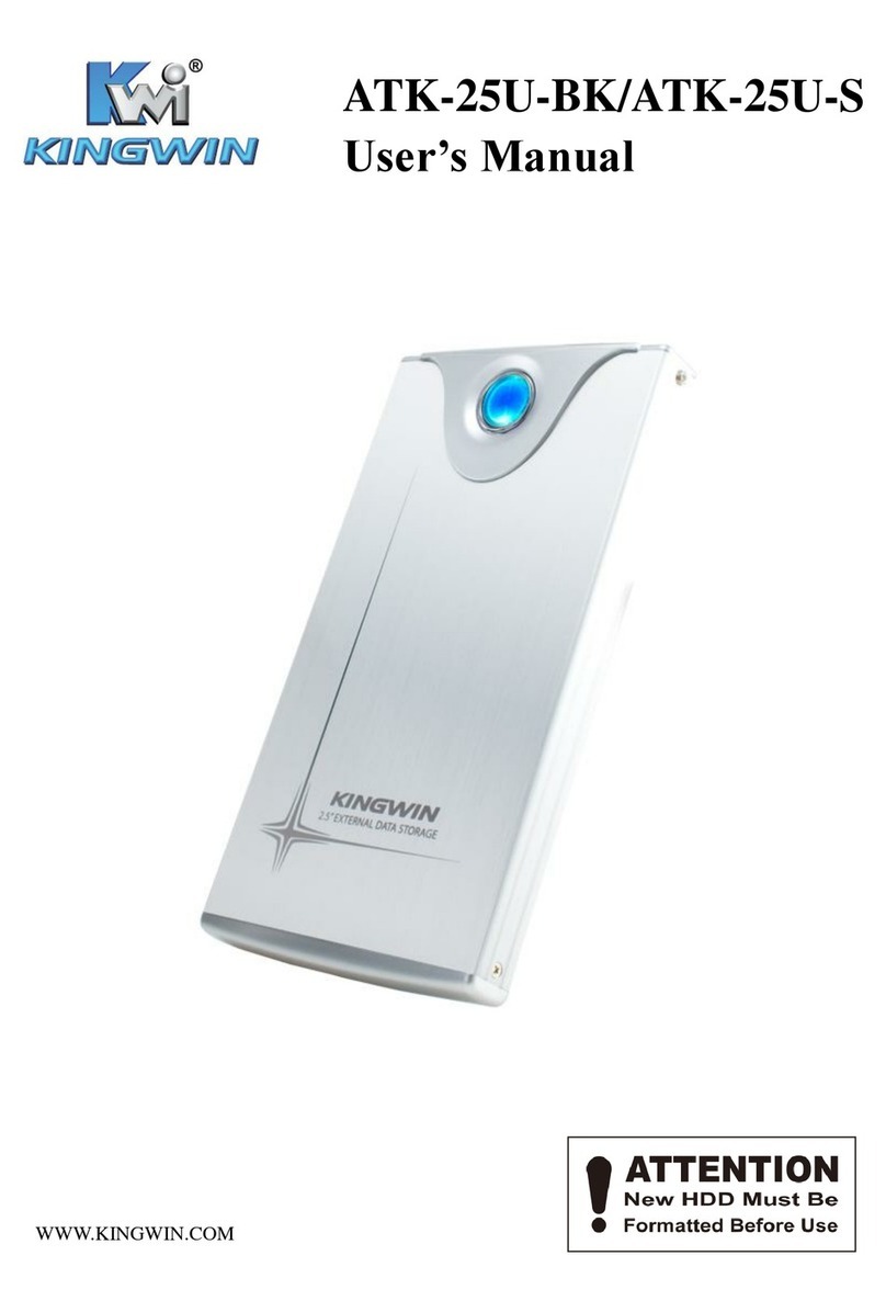 Kingwin ATK-25U-BK user manual Kingwin ATK-25U-BK user manual